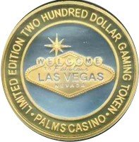 -200 Palms  Las Vegas Welcome Sign gold obv.